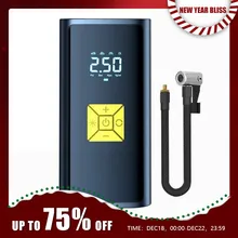 오토바이 자전거용 스마트 에어 펌프, 휴대용 자동차 자동 압축기, 타이어 팽창기, 6000mAh, 150PSI