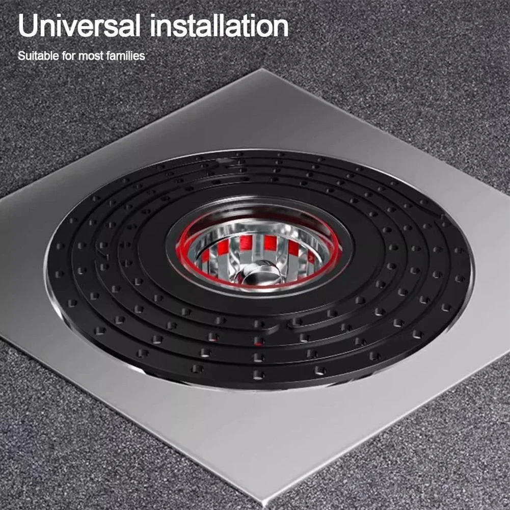 Bathroom Floor Drain Core Shower Floor Strainer Cover Toilet Sewer Anti-Odor Plug ABS Shower Hair Catcher Anti-Clogging Drain