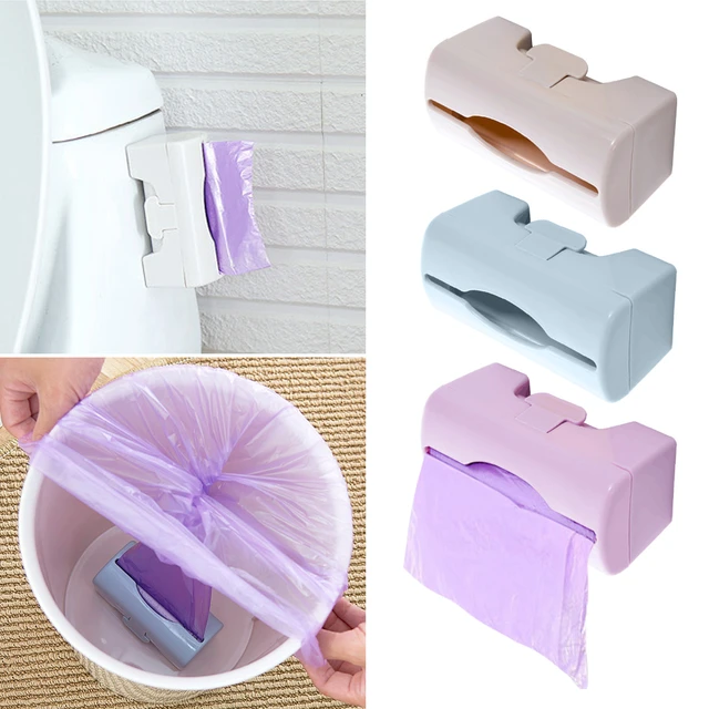 Dispensador de bolsas de basura para cocina, soporte de plástico portátil  para guardar comestibles - AliExpress