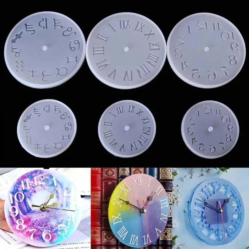 New Creative Clock Silicone Mold For Jewelry Clock Resin Silicone Mold Handmade Tool DIY Epoxy Resin Molds Diy Accessories