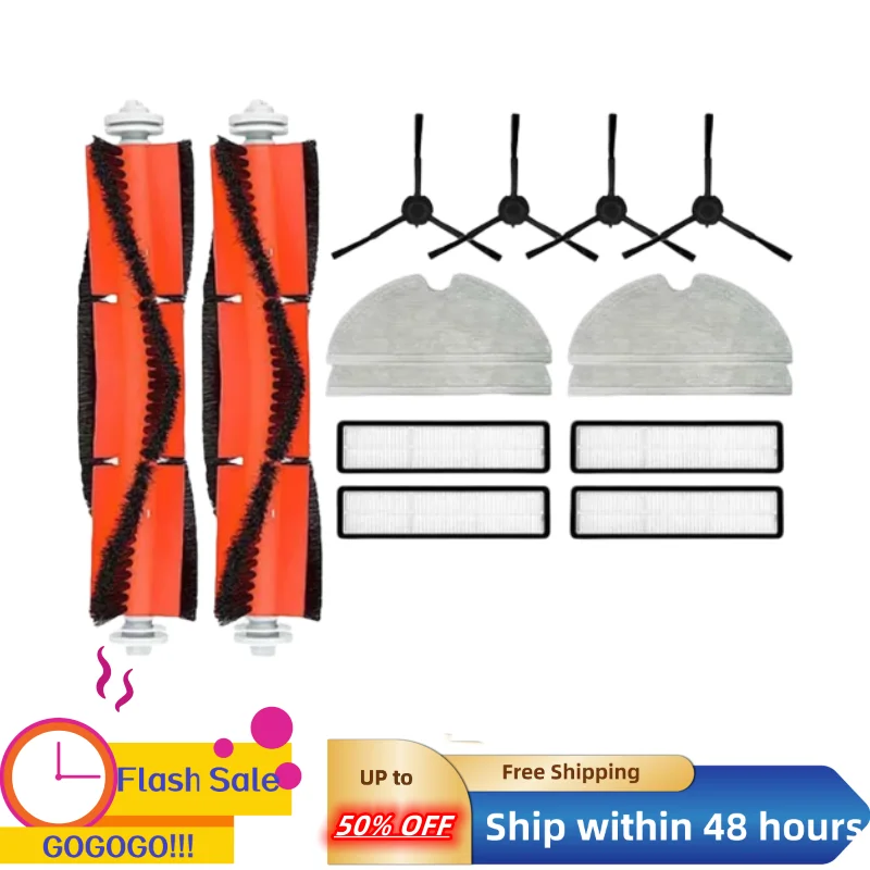 

For Xiaomi Dreame D9 Bot L10 Pro Spare Parts Side Main Brush Filter Mop Cloth Robot Vacuum Cleaner Accessories Set For Home