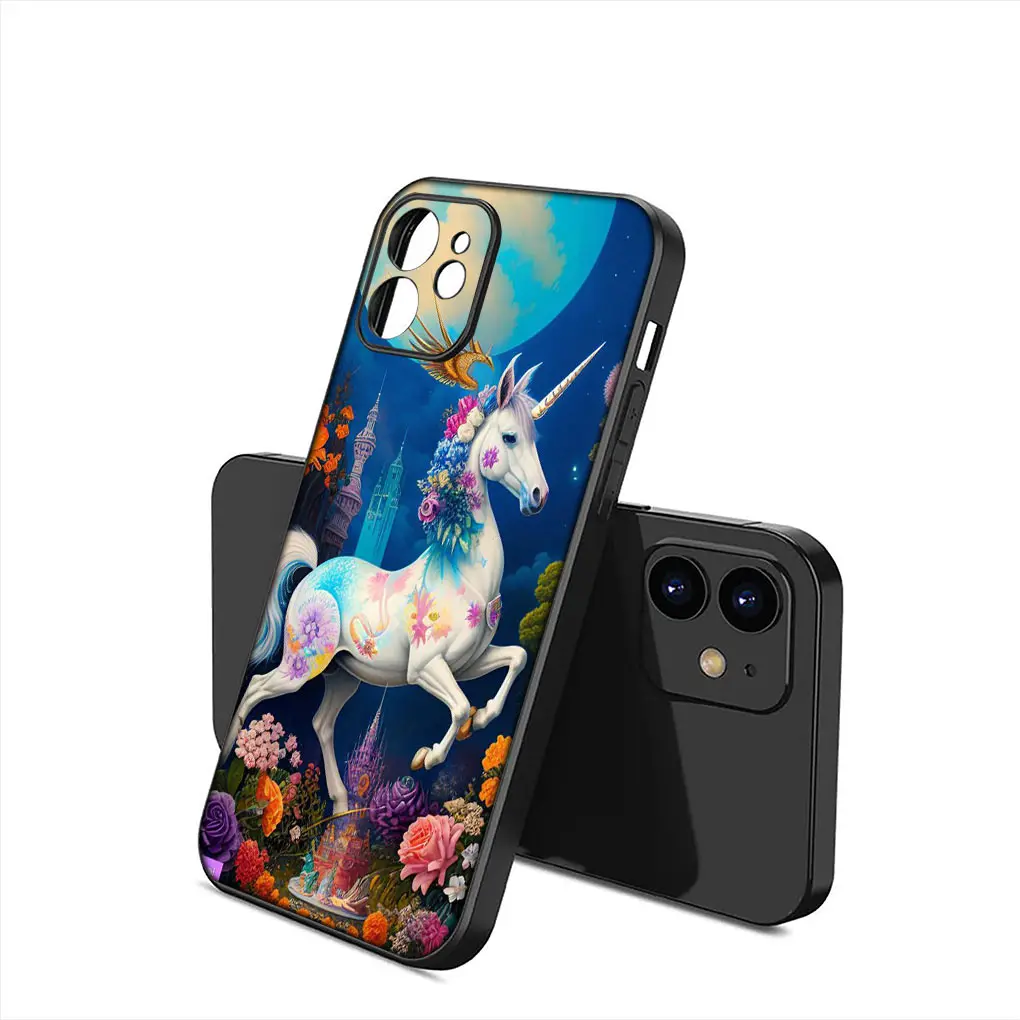 Whimsical Unicorn Cartoon Horse Soft Silicone Phone Case