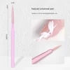 5Pcs/set French Nail Art Liner Brushes Hand Painted UV Gel Colours Paints Builder Drawing Pen DIY Manicure Design Accessories 4