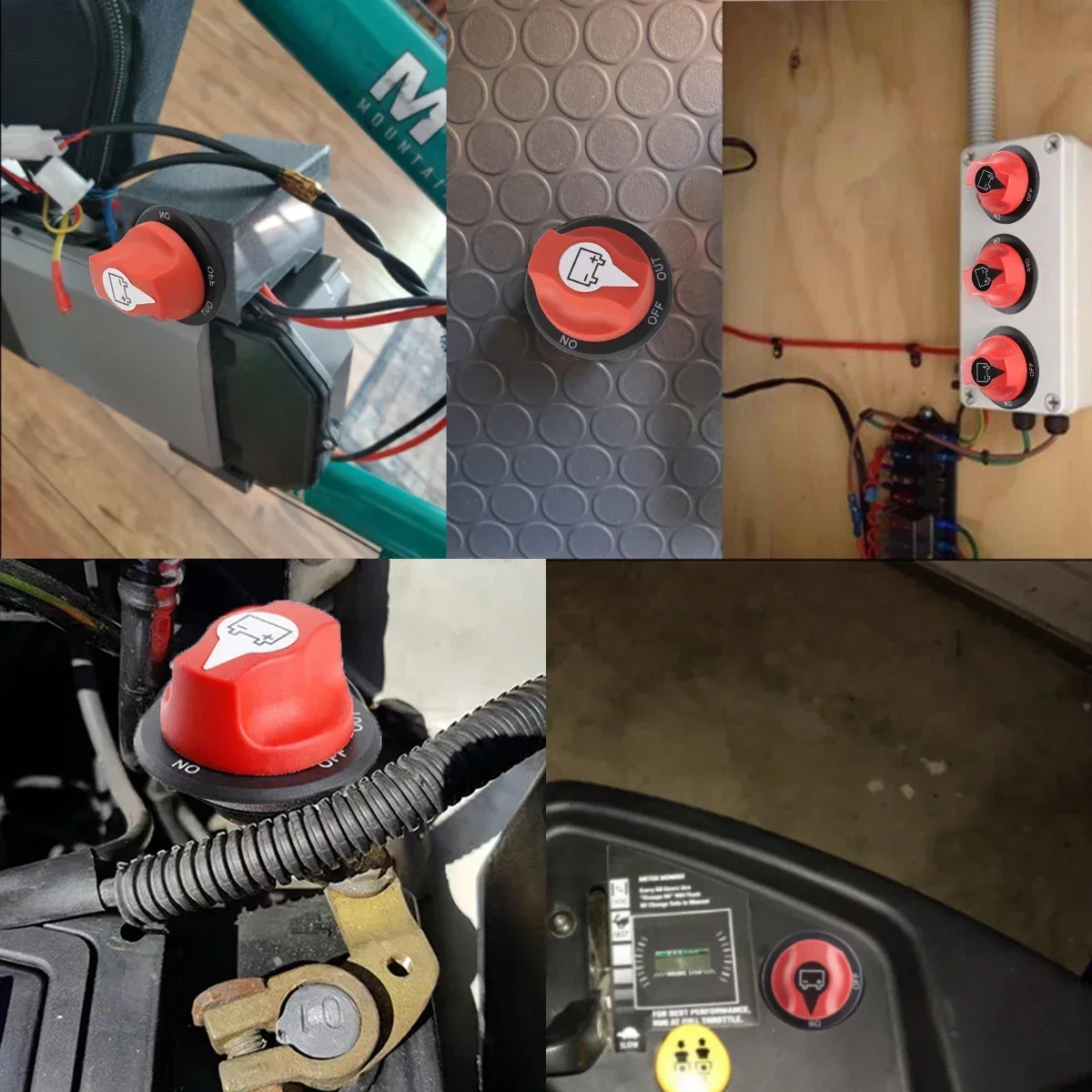 Auto Battery Disconnect Switch 12V 24V Marine 200A 300A Dual Battery Mass Switch 2 and 3 Position Cut Off Car Boat battery disconnect switch