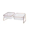 Cat and Dog Drinking Bowl Food Bowl Pet Drinking and Feeding Station Iron Bowl for Moisturizing and Healthy Eating 6