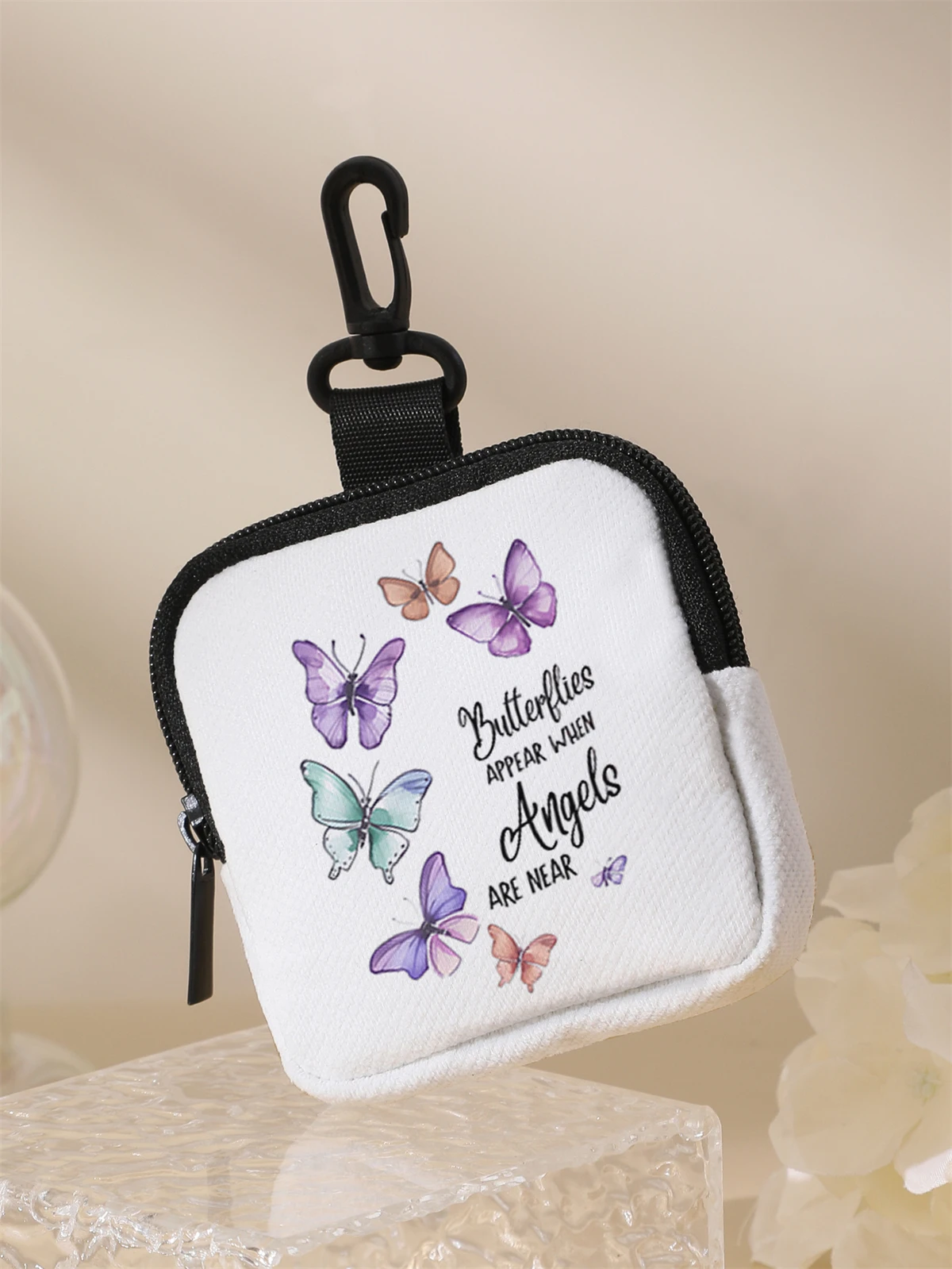Butterfly patterned large capacity coin wallets, digital printed coin wallets, and storage bags are ideal choices for gifts