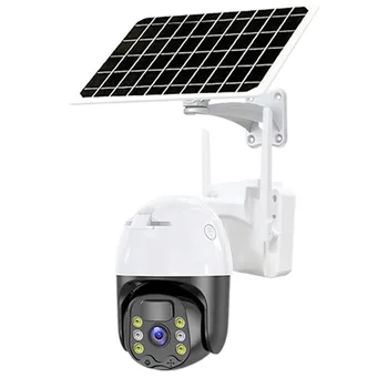 4G Solar Monitor Camera Remote Mobile Phone Monitor High-definition 360-degree Rotation Waterproof Charging on Rainy Days 1