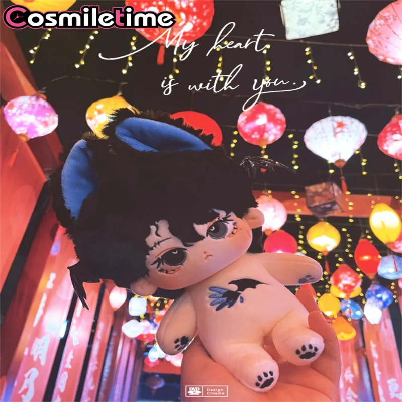 

Плюшевая кукла монстр-дьявол без атрибутов, 20 см, с крылом хвоста, мягкая одежда, наряды, косплей, детская игрушка для девочек, рождественские подарки