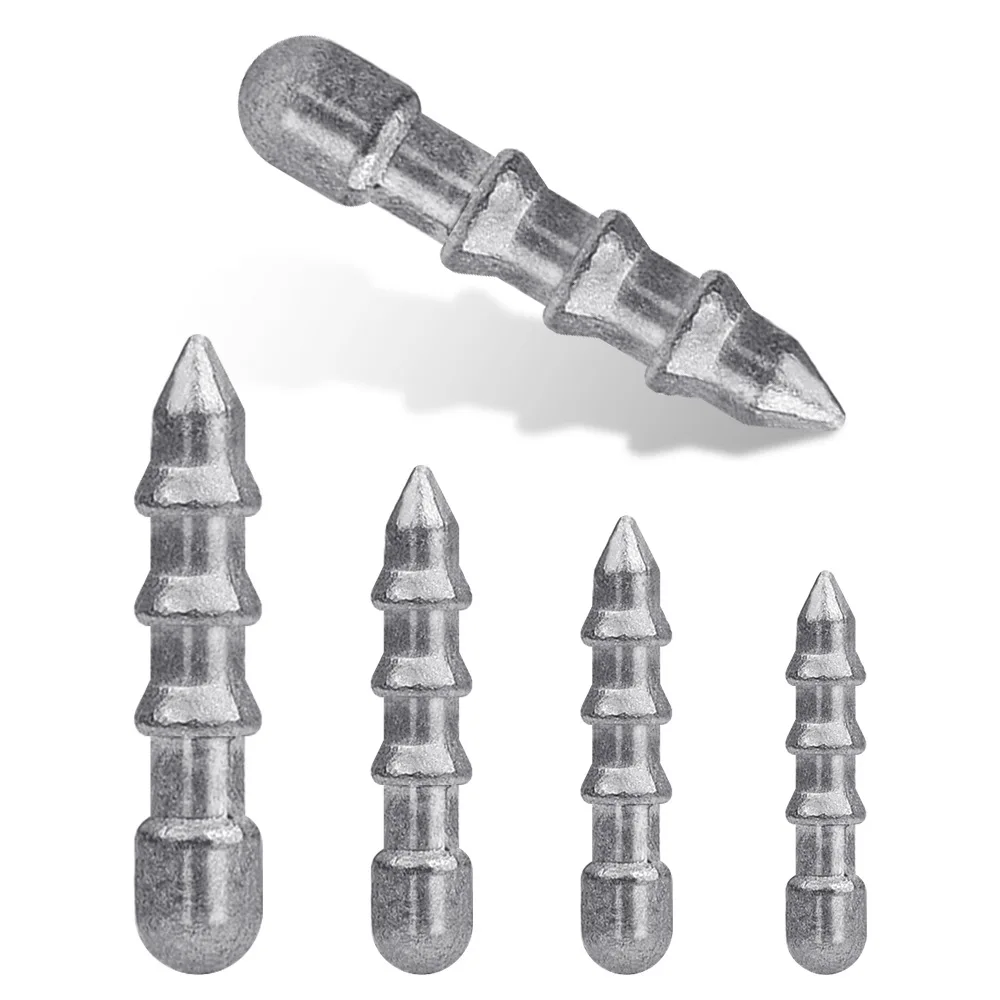 30 Stück Angel-Nagelgewichte, verrückte Wurm-Sinker-Gewichte, Einsatz-Sinker, Angelgewichte für weiche Wurmköder, verrückte Rig-Bassfischen