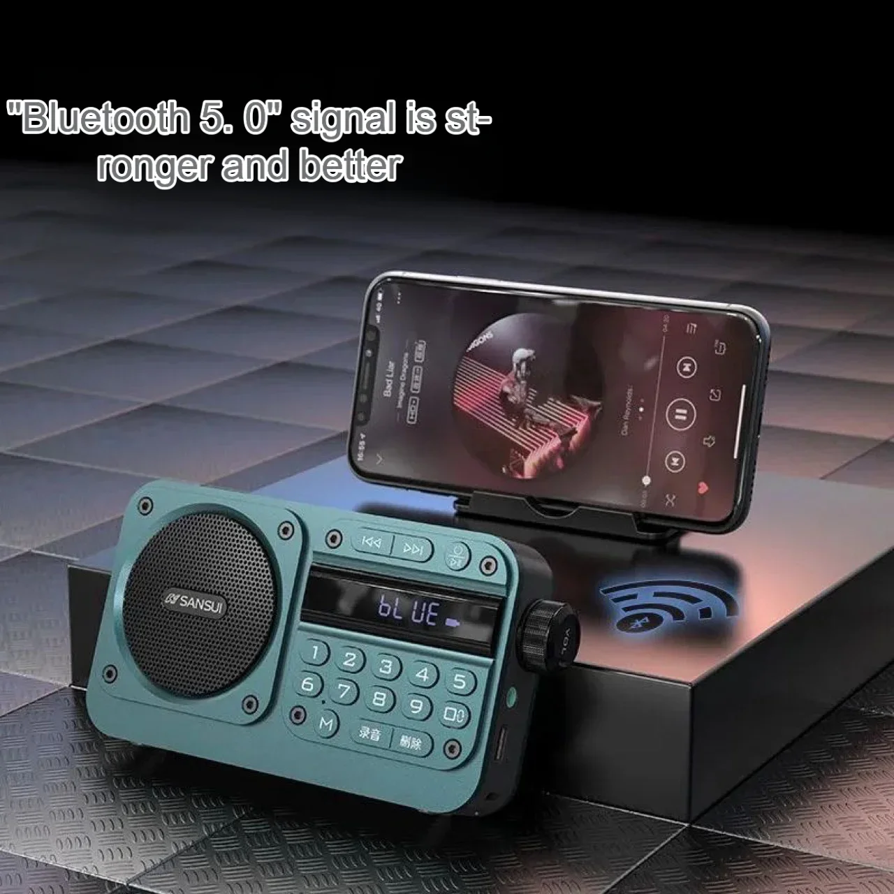 SANSUI F27 Portable Walkman FM Radio Elderly Outdoor Bluetooth