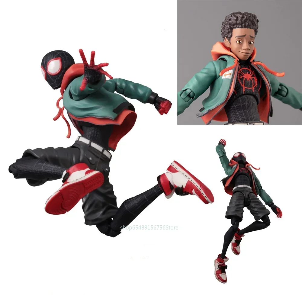 

Miles Morales Spiderman Figure Spiderman: Into The Spider Verse Action Figures Miles Morales PVC Model Superhero Birthday Gift