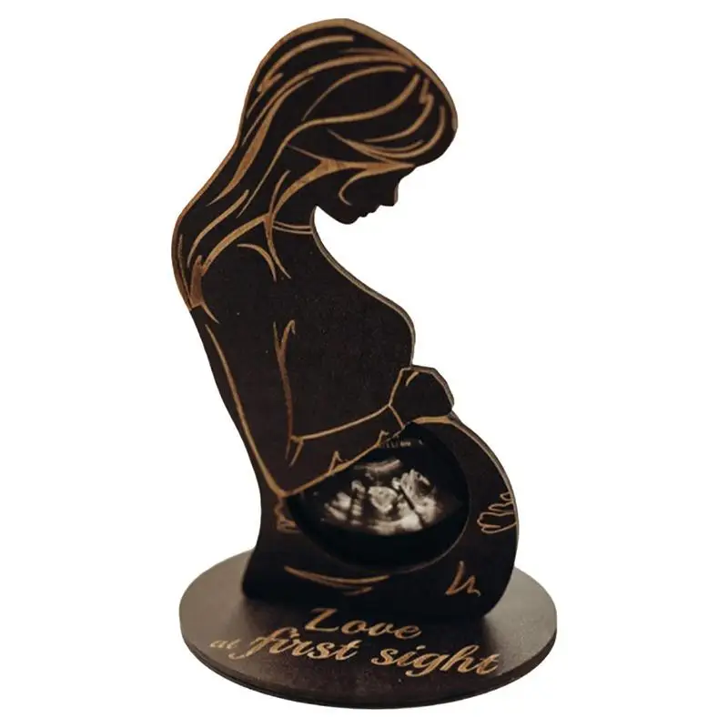 Wooden Ultrasound Photo Frame for Expecting Moms