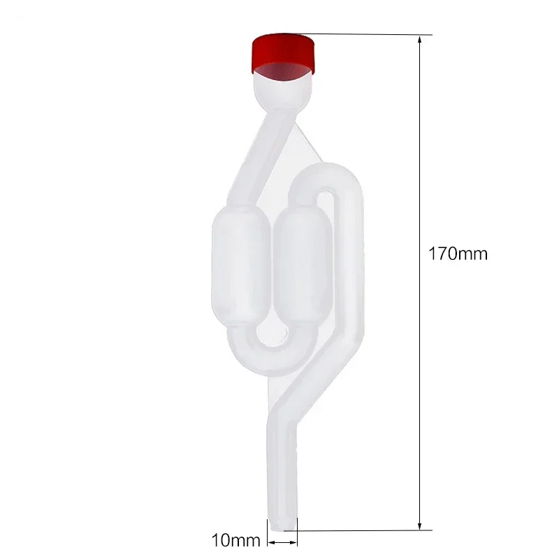 10 PCS Water Seal Exhaust Airlock Beer Brew Wine Fermentation Airlock Check Valve Water Sealed Valves Home Brewing Accessories