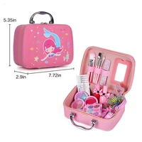 Girls Real Makeup Kit Washable Princess Play Makeup Set Kids Toys Safe Non Toxic Girls Pretend Play Birthday for Kids Gifts 6