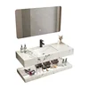 Slate wash basin Wall-mounted washbasin Household bathroom cabinet Toilet custom double-layer basin  combination 5
