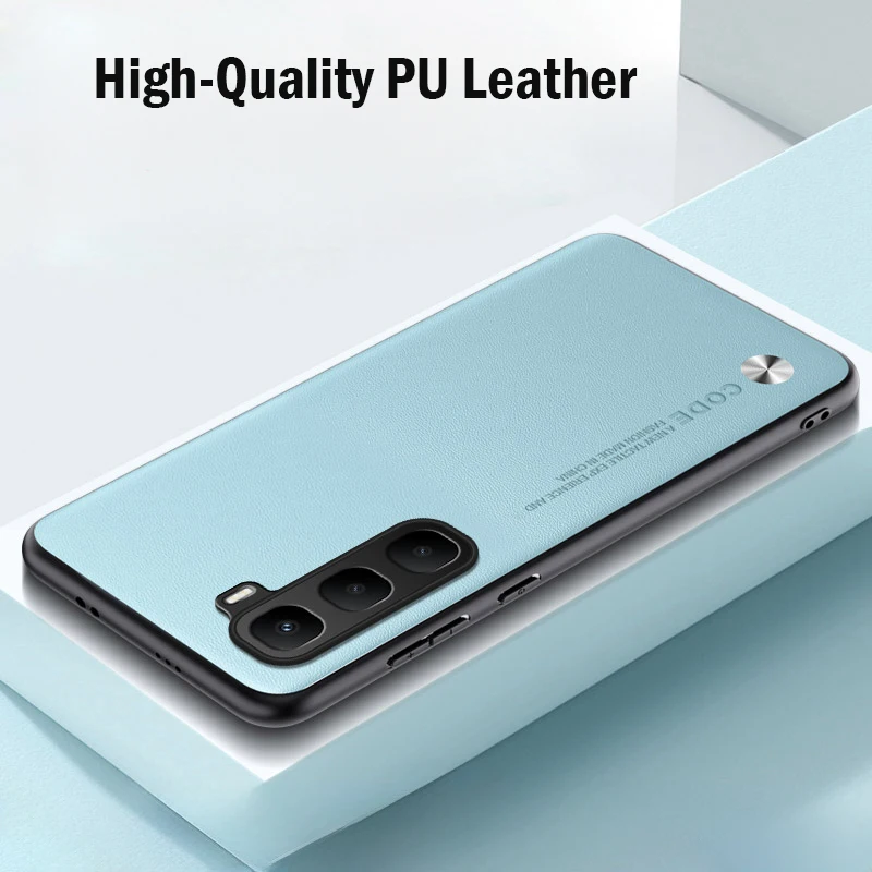 Luxury PU Leather Shockproof Silicone Phone Case Cover
