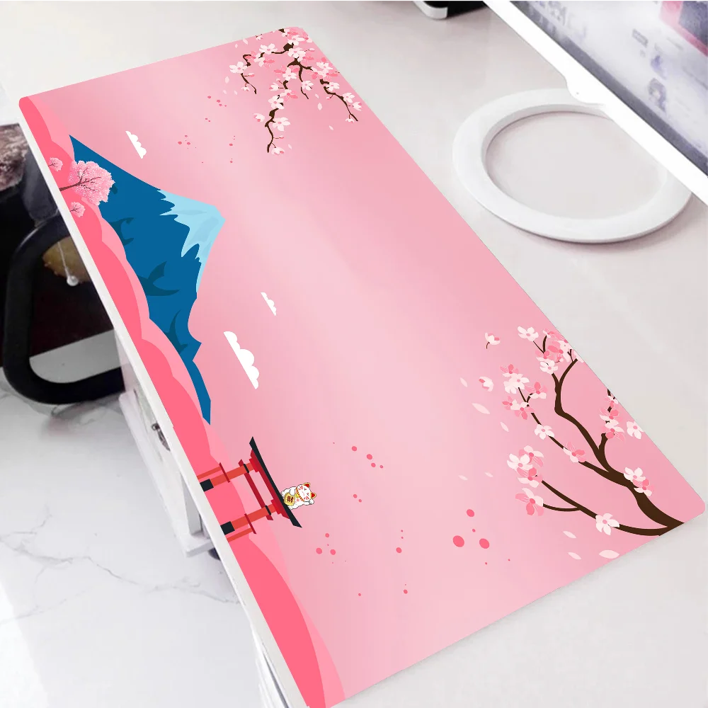 

sakura Mousepad Computer Mouse Pad Gamer Japan Desk Mat Office Accessories Pc Cabinet Mousepad Keyboard Gaming Mats Large Mause