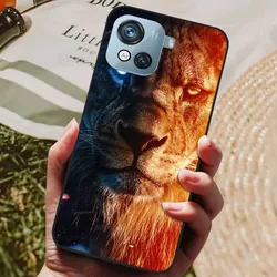 Custodia per telefono in silicone morbido e alla moda - Nera