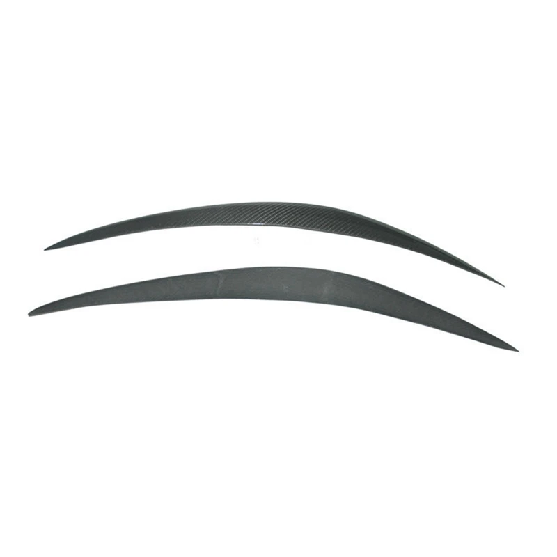 

1 Pair Eyelids Eyebrows Lids Headlight Trim Cover Car Accessories Real Carbon Fiber For Infiniti FX35 FX37 QX70 FX50 2009-2013