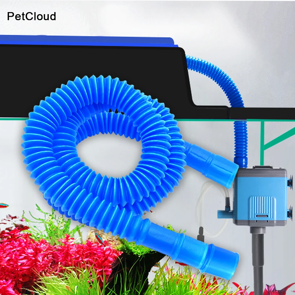 

Aquarium Telescopic Tube For Water Pump 22cm-77cm Inner Diameter 15mm 17mm 18mm Corrugated Hose Fish Tank Tube Supplies