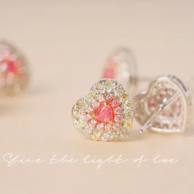  Aycnia Pink Diamond Luxury Jewelry Set with 18 k Gold