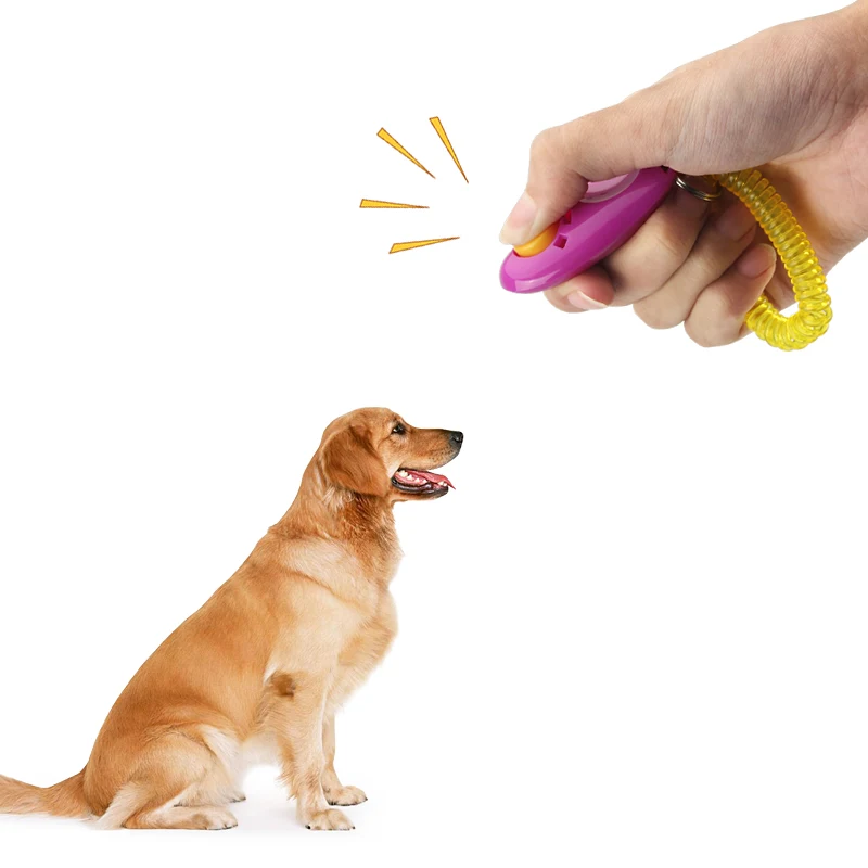 5pcs Pet Trainer Portable Dog Clicker Toys Pet Obedience Tranining Clicke Training Tool Dog Whistle Supplies Colorful