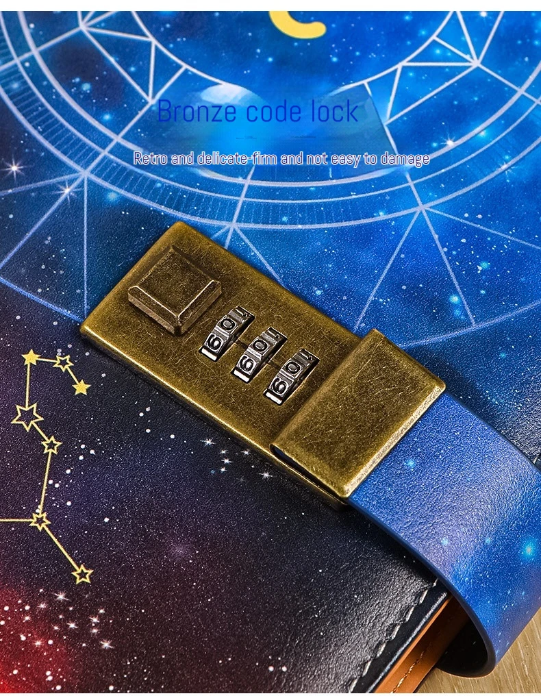 A5 Twelve Constella Lockable Notebook