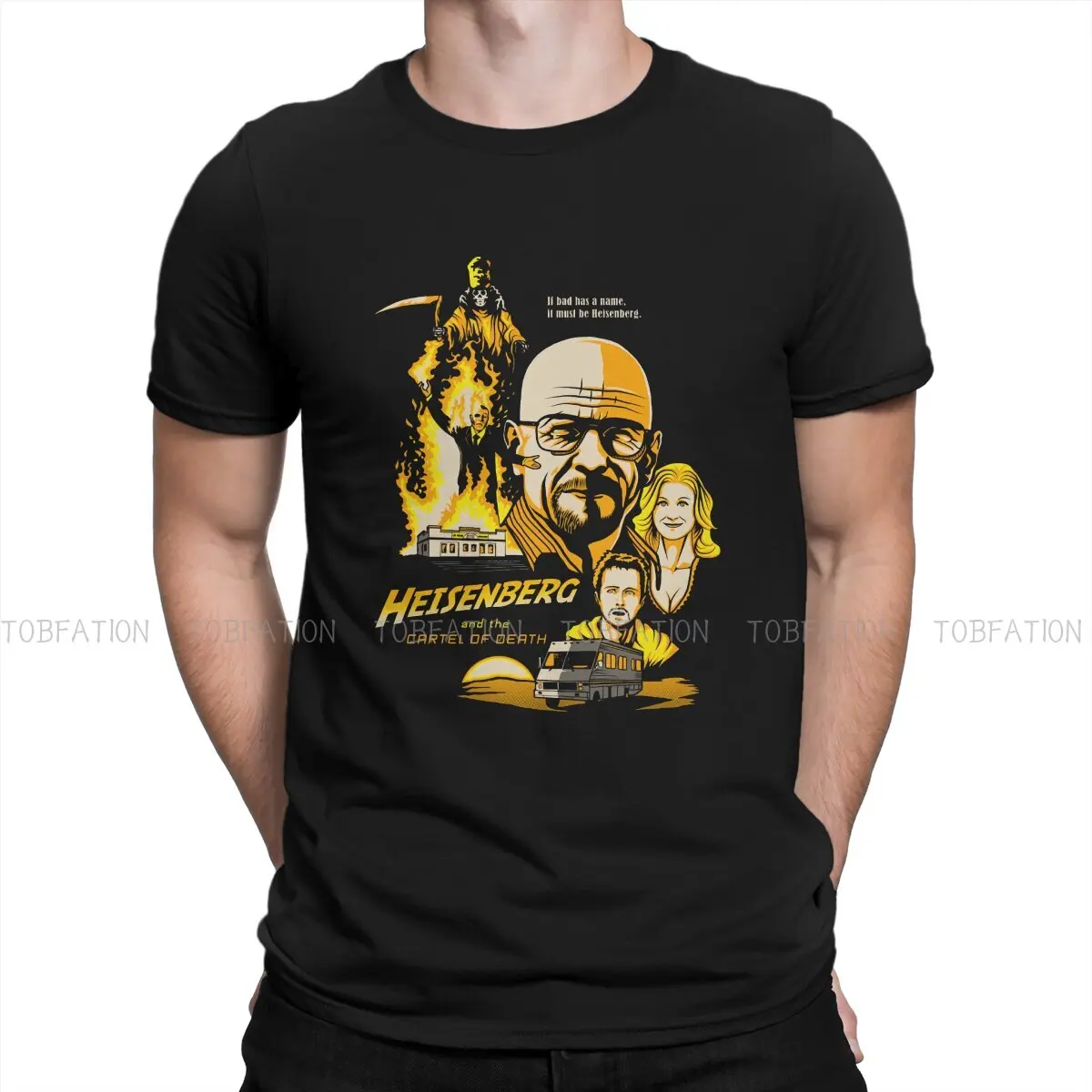 Breaking Bad Tv Man Tshirt Heisenberg Cartel Of Death Individualità T Shirt Felpe Grafiche New Trend