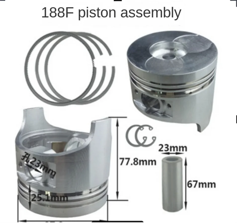 170F 173F 178F 178FA 188F 186F 190FB 192FA Piston Air Cooled diesel