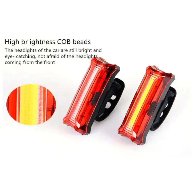 

Bike Lights 2-color taillights USB Charging LED Warning Lights Night Bike Rear Light Mountain ciclismo accessories