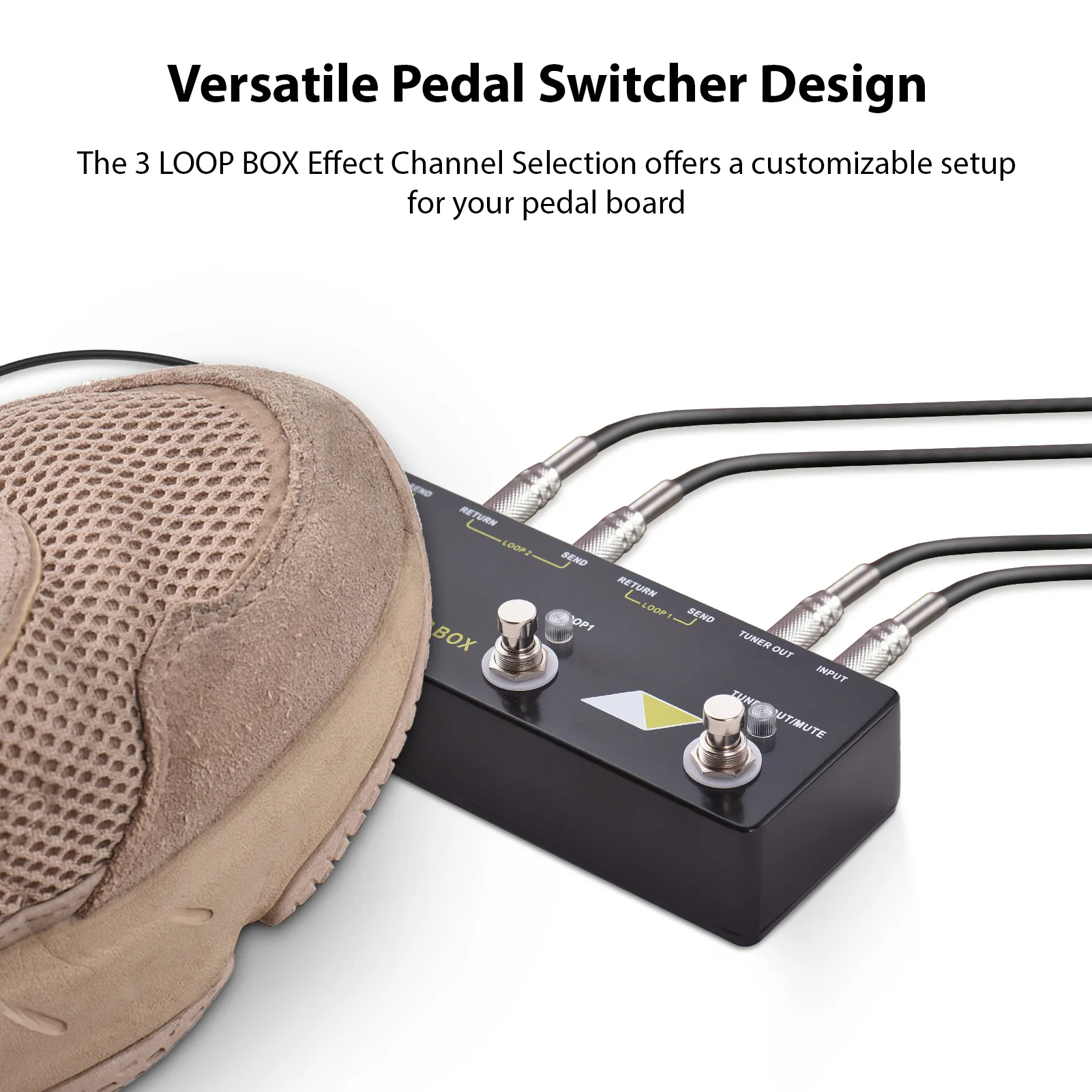 3 Loop Box Guitar Effect Pedal Channel Selection True Bypass Guitar Effects Loop Switcher Pedal Channel Switcher Box