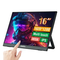 Anmite 16 inch Touch Portable Monitor 1200P HDR IPS Gaming Monitor USB TYPE C HDMI for Phone Laptop Desktop Switch PS4 XBOX