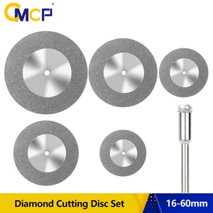 1 шт. 16-60 мм мини алмазный режущий диск с оправкой абразивные алмазные диски для алмазной пилы Dremel