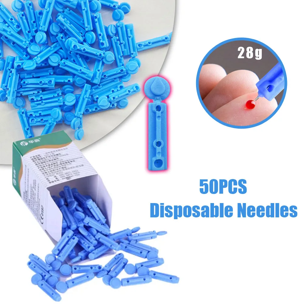 50Pcs Blood Lancet Pen Disposable Needles blood lancet pen