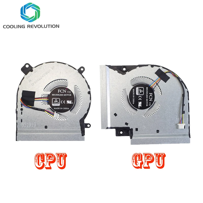 Ventilador de Refrigeração da Cpu do Portátil Gpu para Asus Rog Strix Gl504 Gl504g Gl504gm Gl504gw gs 13nr00l0p12011 13nr00l0p11011