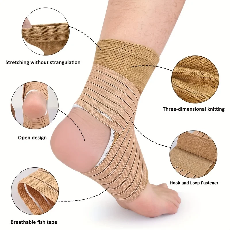 A Pair of Ankle Braces with Adjustable Compression Sleeves,for Men And Women for Ankle Support During Sports,Fitness,Running