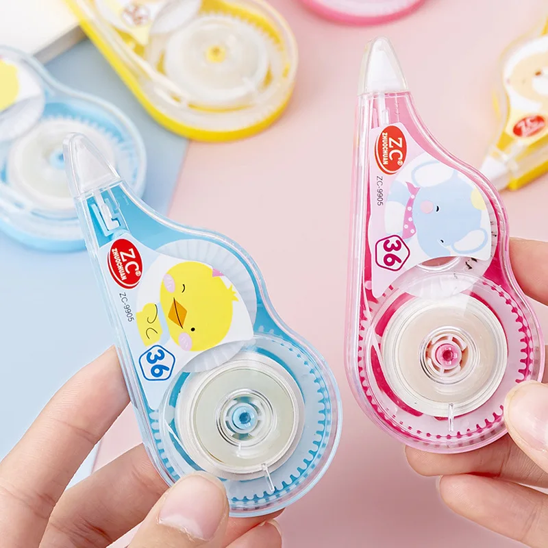 ソフトドリンク mayu 2Pcs/Set Cute animal patterns Corrector Correction Tape