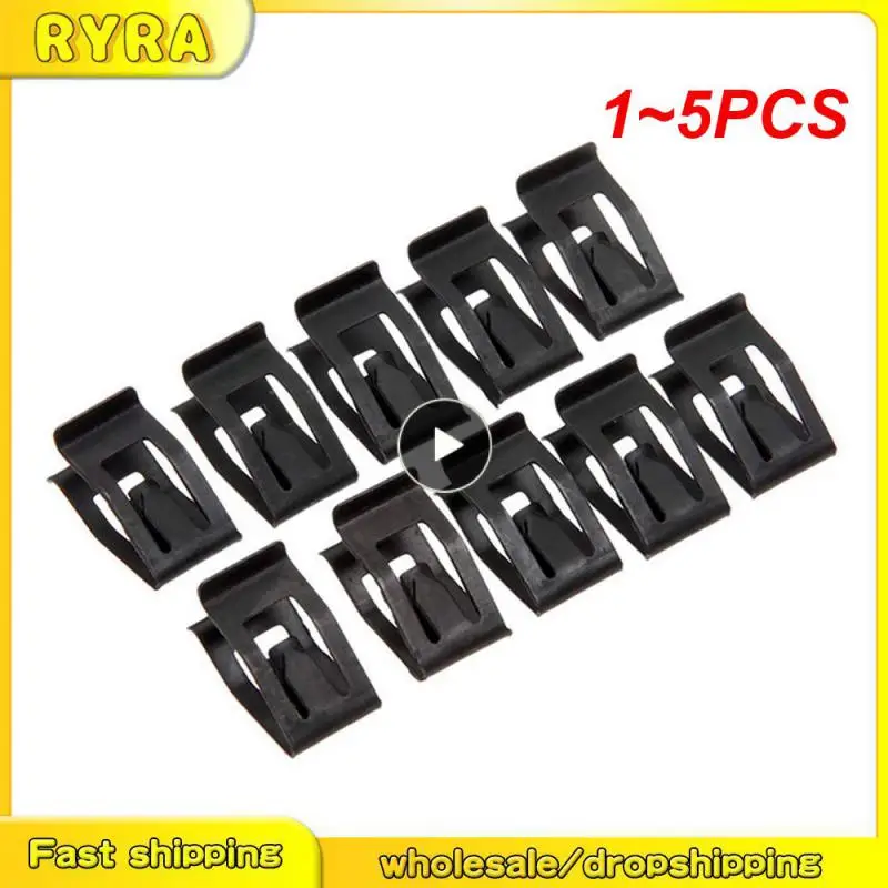 

1~5PCS Car Front Console Dash Dashboard Auto Door Trim Metal Retainer Black Rivets Fastener Clips Fit for Ford Mazda