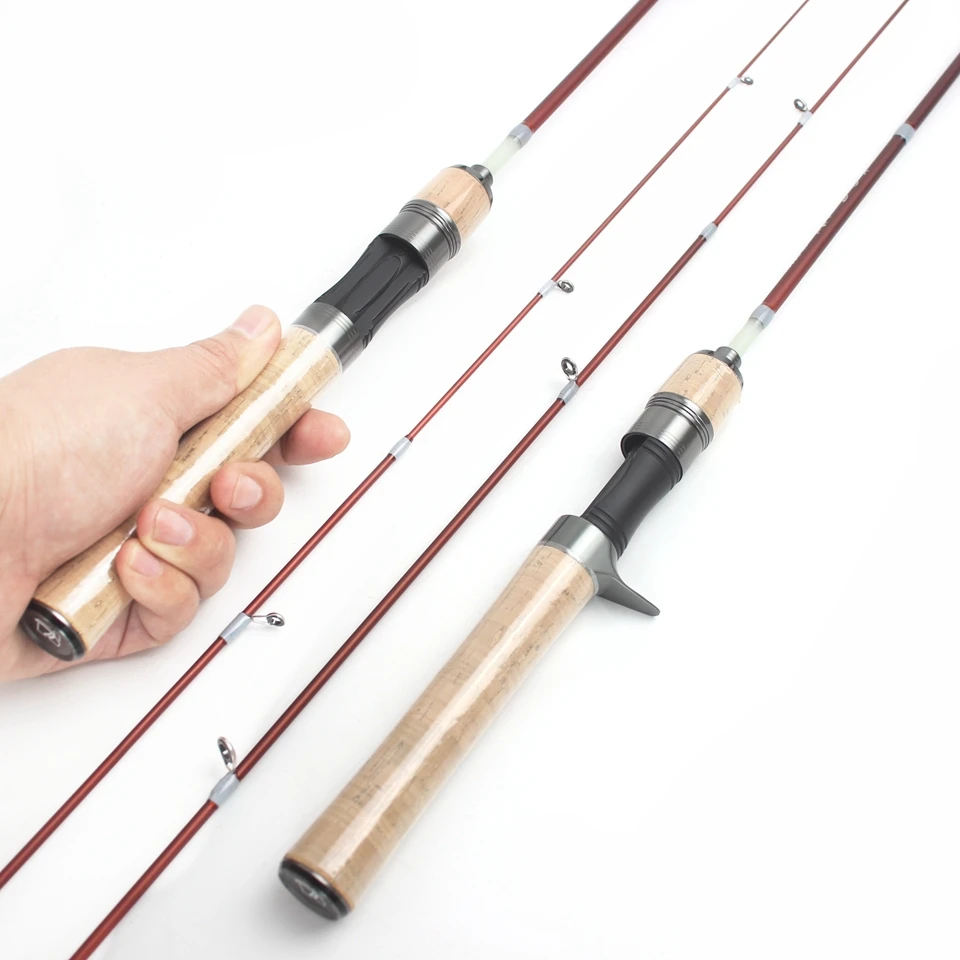 1.4M Carbon Spinning Casting Lure Rod Ul Slow 1-5G Lure Canne Ultraleggere Ultra Light Solid Tips Trota Stream Fishing Pole Pesca