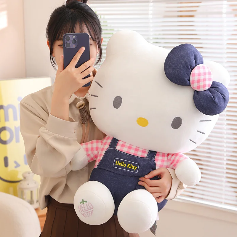 

New KT Cat Collection Plush Toys Soft Sofa Cushion Anime Stuffed Dolls Kawaii Room Decor Exquisite Xmas Birthday Gifts