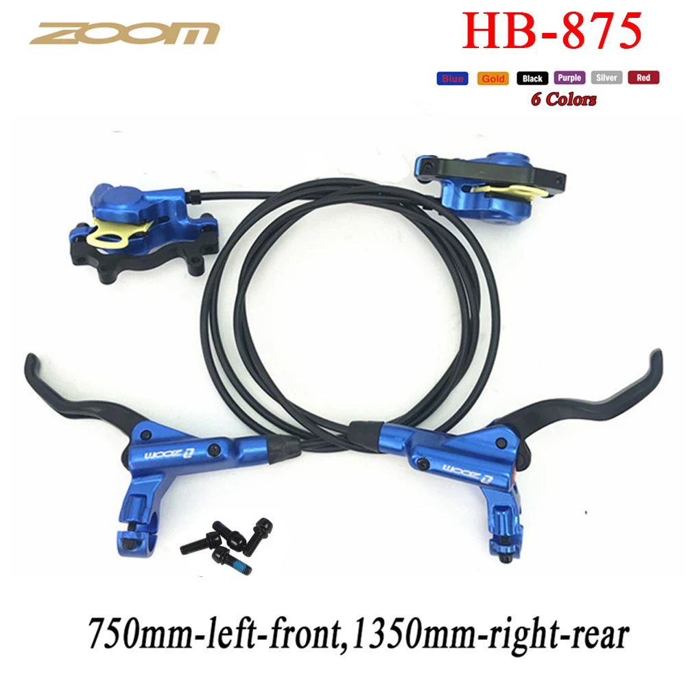 ZOOM HB-875  Bike Brake MTB Mountain Bicycle Hydraulic Disc Brake set clamp compatible with MT200 MT315 MT615 M365 M395