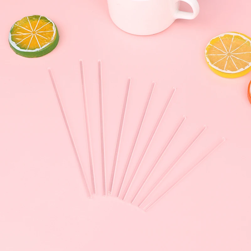 50 Pcs Transparent Acrylic Sticks Reusable Cake Pops Stick For Making Lollipops Cake Pops Candy Dessert Chocolate cake baking tools cake making tools lollipop sticks