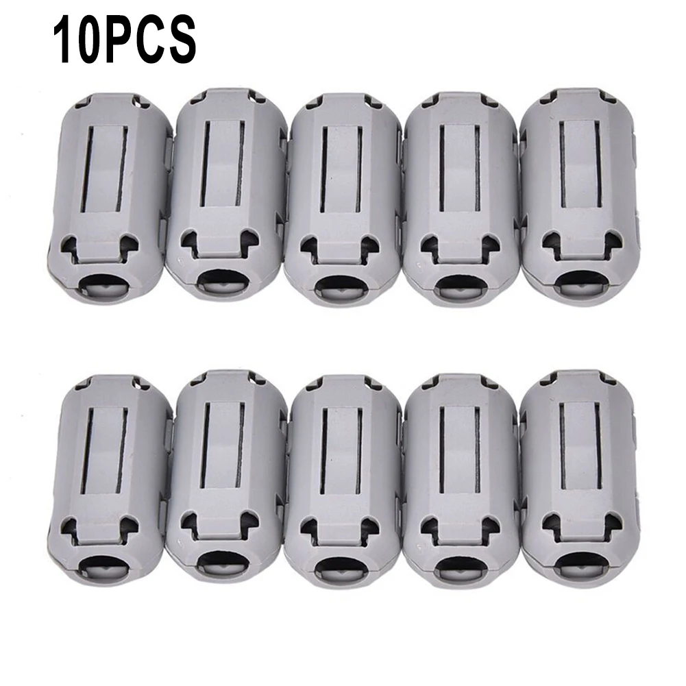 

10pcs 5mm Toroidal Core Ferrite Bead Clip Choke EMI RFI Noise Filter Clip For USB/Video Cable Power Cord