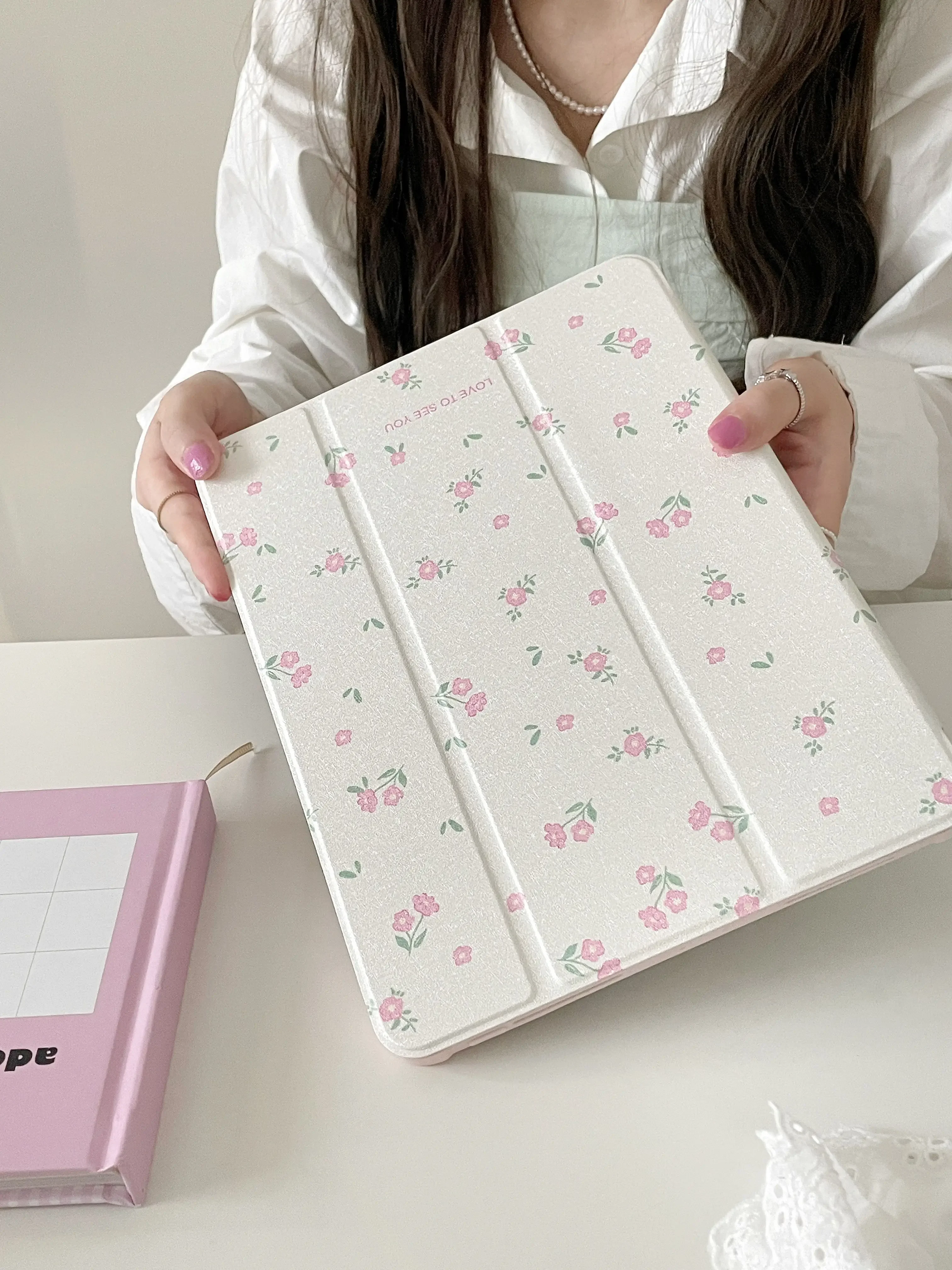 Cute Cartoon Protective Cases para Ipad Pencil Slot Holder Mini Air 10.2 9.7 10.5 11 Pro 12.9 2023 - Imagem 4