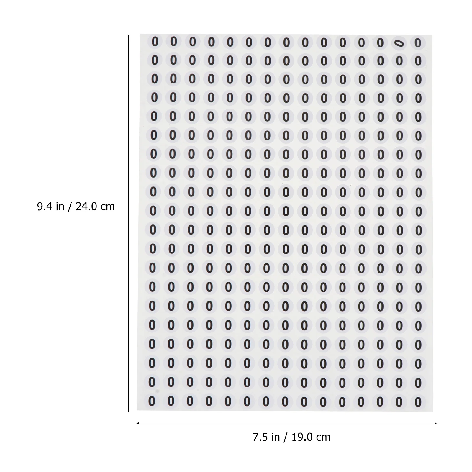 집 번호 실내 라벨 붙이기, 야외 라운드 알파벳 종이, 자체 접착 미니 시리얼 스티커, 6000 개