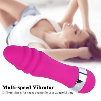 Dildo Vibrator G-Spot Vibrating AV Massage Wand Erotic Toy Female Masturbation Multi Speed Viubrating Anal Plug 5