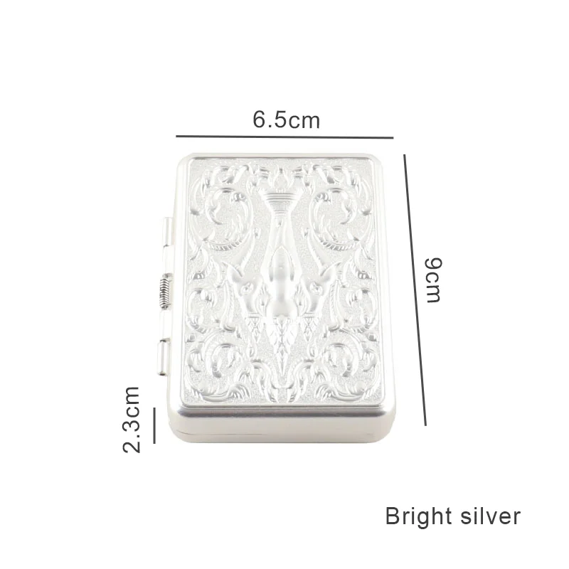 14個のタバコ用レトロな金属製手彫りタバコケース、ピーキー