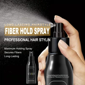Spray fissante per fibre capillari, spray per lo styling a lunga durata, spray per capelli per tutti i tipi di fibre capillari in polvere