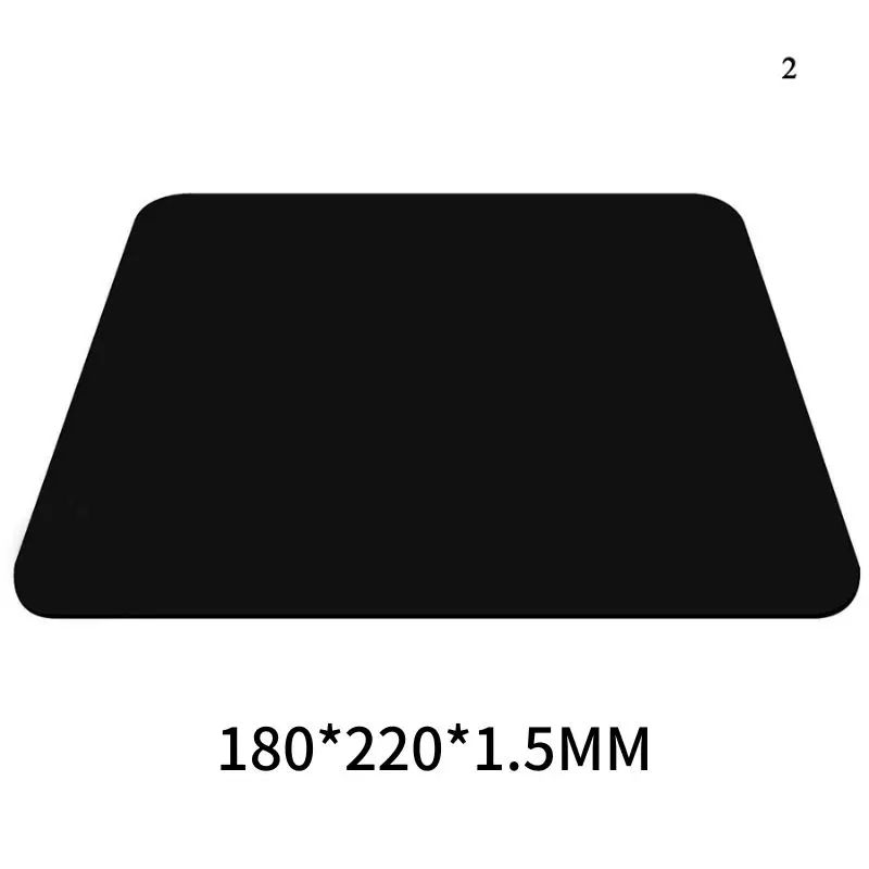 Black Rubber Mouse Mat Anti-slip Waterproof Gaming Mouse Pad PC Computer Gaming For Laptop Pad Desk Set Office Accessories 4