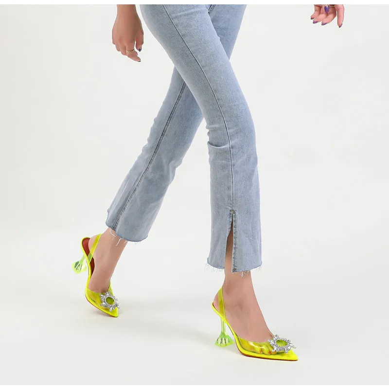 Star style Summer Jelly Canday colors Women Sandals Fashion Crystal heeled Gladiator sandals Elegant High heels Party Prom Shoes women high heels platform high heels sandals